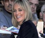 Sharon Stone à la sortie du show de David Letterman le 16/11/09