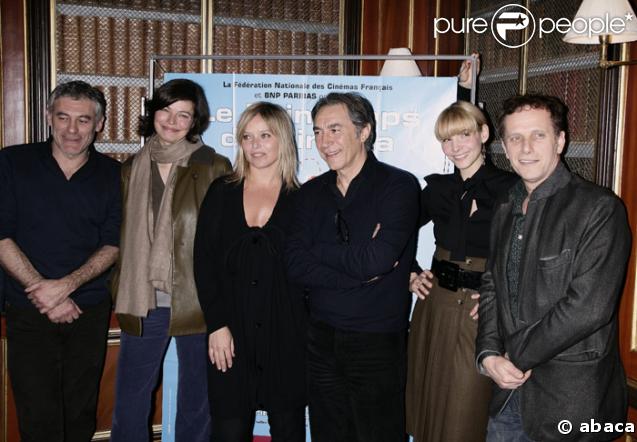 E. Zonca, M. Denicourt, M. Guillard, R. Berry, C. Courau et C. Berling à la conférence de presse du Printemps du Cinéma