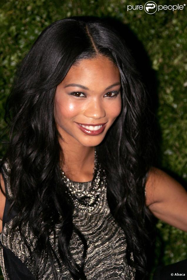Chanel Iman avec un look au top à la soirée Vogue à New York le 17/11/09