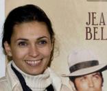 Adeline Blondieau et son compagnon Laurent lors de la soirée annonçant la sortie en DVD du film Borsalino le 16 novembre 2009 à Paris