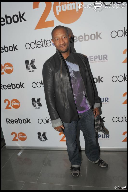 Edouard Montoute à la soirée organisée pour les 20 ans de la Pump, de Reebok. 19/11/09