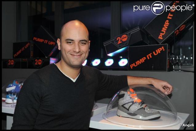 Jérôme Commandeur à la soirée organisée pour les 20 ans de la Pump, de Reebok. 19/11/09