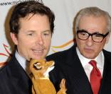 Michael J. Fox et Martin Scorsese à une soirée de charité en faveur de la maladie de Parkinson le 21/11/09 à New York