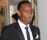 Didier Drogba, venu avec sa femme Lalla Diakité, pour la soirée en l'honneur de sa Fondation Didier Drogba.  