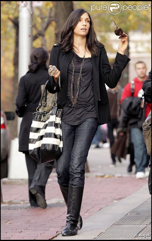 Famke Janssen à New York, le 24 novembre 2009