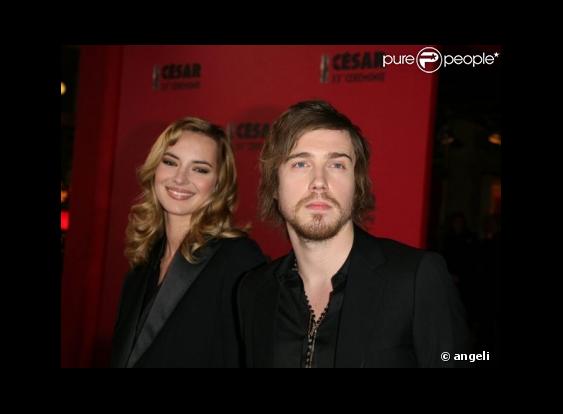 Louise Bourgoin et son petit ami, le chanteur Julien Doré, le gagnant de la Nouvelle Star 2007