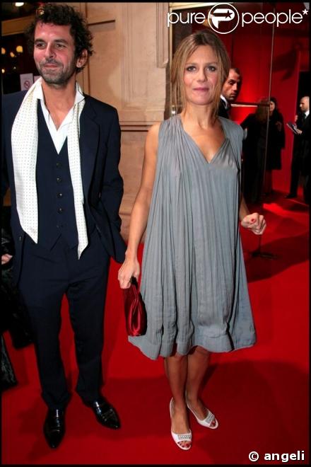 Marina Foïs et Eric Lartigau, le père de son fils Lazare, 3 ans. 