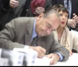 Jacques chirac a la Foire du livre de Brive en novembre 2009. 
