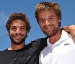 Arnaud Clément et son frère Bruno.<br />