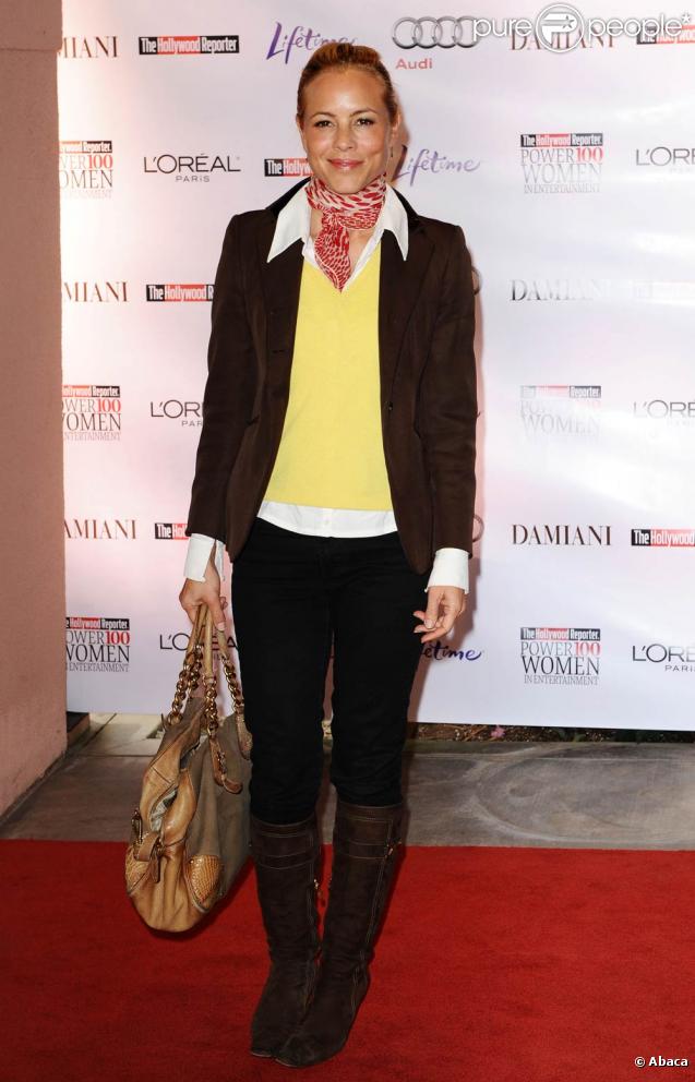 Maria Bello, à l'occasion du petit déjeuner annuel des stars féminines hollywoodiennes organisé par le Hollywood Reporter, le 4 décembre 2009.