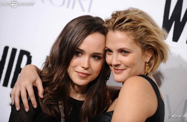Les craquantes Ellen Page et Drew Barrymore, à l'occasion de l'avant-première de  Bliss , à Los Angeles, en novembre 2009.