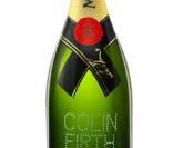 Colin Firth a dédicacé une bouteille de Moet & Chandon