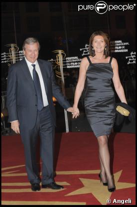 Richard et Cécilia Attias au 9e festival de Marrakech, le 5 décembre 2009.