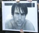 La famille de Filip Nikolic, lors de ses obsèques, le 24 septembre 2009.<br />
