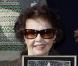 Leslie Caron recevant son étoile sur le boulevard de la gloire à Hollywood le 8 décembre 2009