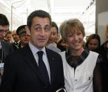 Nicolas Sarkozy visite la manufacture Louis Vuitton de Saint-Pourçain-sur-Sioule
