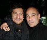 Guillaume Canet et Jean-Marc Barr lors de la soirée du programme Audi Talents Awards 2009 au VIP Room à Paris le 17 décembre 2009