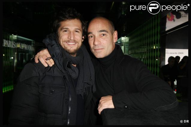 Guillaume Canet et Jean-Marc Barr lors de la soirée du programme Audi Talents Awards 2009 au VIP Room à Paris le 17 décembre 2009