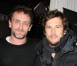 Jean-Paul Rouve et Guillaume Canet lors de la soirée du programme Audi Talents Awards 2009 au VIP Room à Paris le 17 décembre 2009