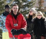 Heidi Klum, Seal et leurs quatre enfants ainsi que la mère d'Heidi ont décidé de passer les fêtes de Noël dans la station de ski, Aspen le 21 décembre 2009
