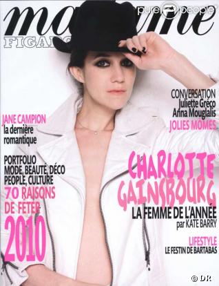 Charlotte Gainsbourg en couverture de Madame Figaro