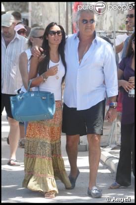 Flavio Briatore et sa compagne Elisabetta Gregoraci