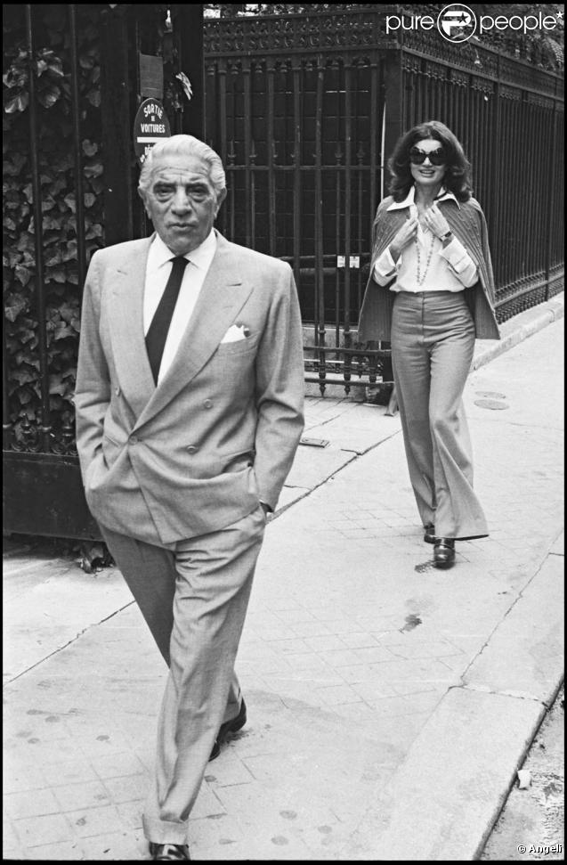 Aristote Onassis et Jackie Kennedy en 1972