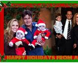Mauvais timing 1 : la carte de Noël bien jolie de Charlie Sheen et Brooke Mueller.
