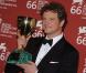 Colin Firth arbore son prix d'interprétation à Venise en 2009, pour son rôle dans A Single Man