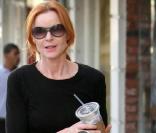 Marcia Cross en balade à Santa Monica le 4 janvier 2010