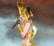 En combi dorée et cuissardes, Lady Gaga se la joue Cléopâtre version 2010 lors de son show à l'Université Centrale de Floride le 3 janvier 2010