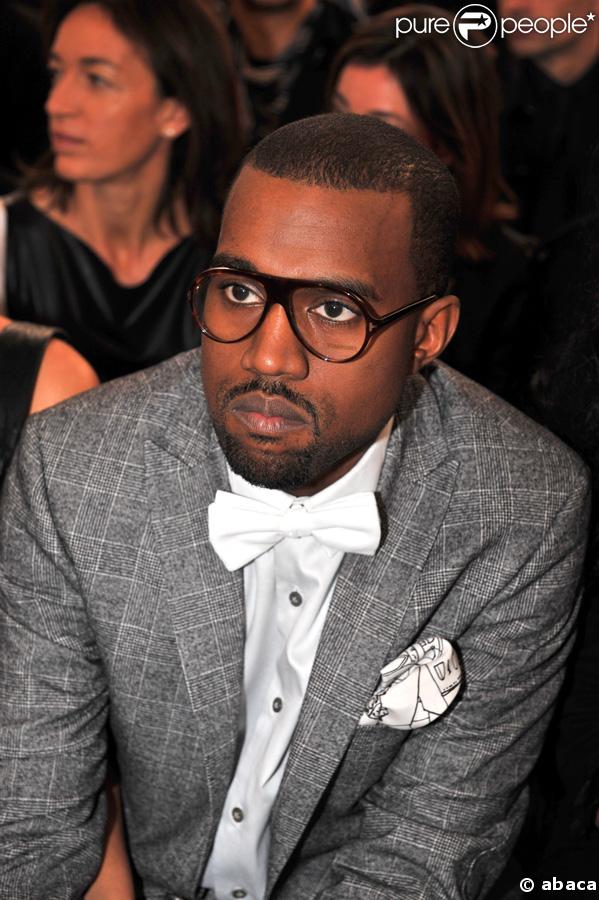 Kanye West au défilé Yves Saint Laurent