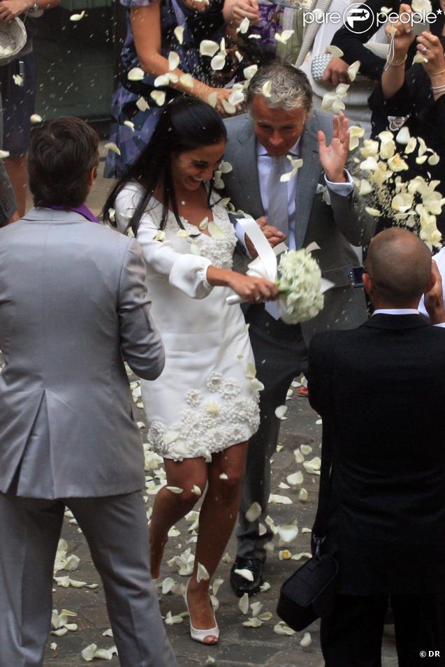 Franck et Danièle Dubosc le jour de leur mariage, le 19 juin 2009.