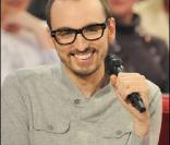 Christophe Willem à l'enregistrement de 