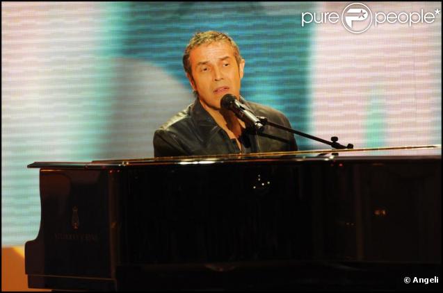 Julien Clerc à l'enregistrement de 