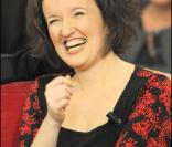 Anne Roumanoff à l'enregistrement de 