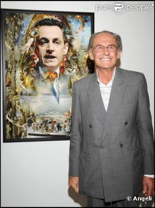 Pal Sarkozy, père de Nicolas, lors de l'inauguration de son exposition à Madrid en 2008 