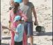 Orlando Bloom et Daria, sur la plage du Gouverneur, à Saint-Barthelemy, le 2 janvier 2010.