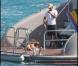 Jason Statham sur un superbe yacht, à Saint-Barthelemy, le 2 janvier 2010.