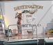 Miranda Kerr sur un superbe yacht, à Saint-Barthelemy, le 2 janvier 2010.