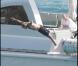 Jason Statham sur un superbe yacht, à Saint-Barthelemy, le 2 janvier 2010.