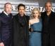 Guy Ritchie, Robert Downey Jr., Rachel McAdams et Mark Strong, à l'occasion de l'avant-première allemande de Sherlock Holmes , au Cinestar Potsdamer Platz de Berlin, le 12 janvier 2010.