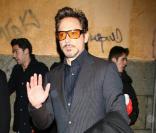 Robert Downey Jr. lors de la première de Sherlock Holmes à Madrid le 12 janvier 2010
