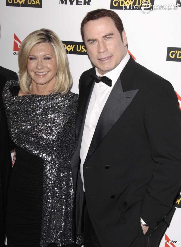 Olivia Newton-John et John Travolta au G'Day Usa 2010, à Los Angeles, le 16 janvier 2010 !