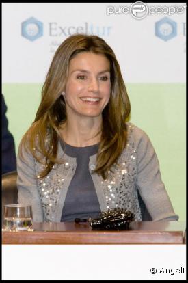 Letizia d'Espagne à Madrid, le 19 janvier 2010