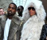 Kanye West et Amber Rose à Paris pour la Fashion Week masculine, le 21 janvier 2010