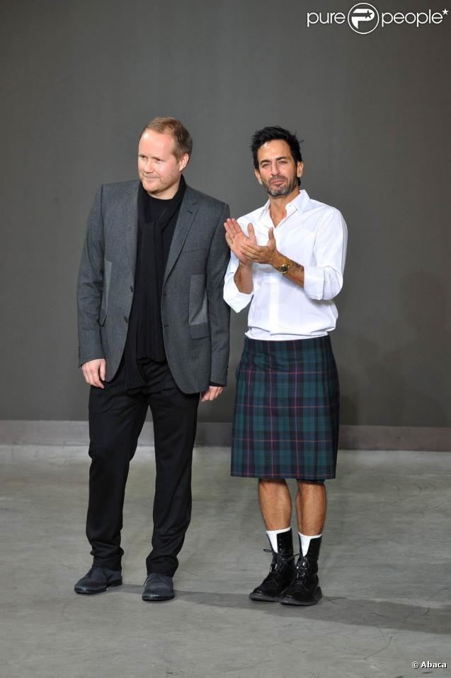 Marc Jacobs lors du défilé homme Louis-Vuitton Printemps-Eté 2010-2011