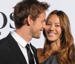 Jenson Button et Jessica Michibata au défilé Hugo Boss à Berlin le 21 janvier 2010