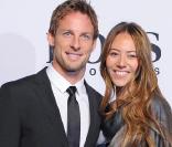 Jenson Button et Jessica Michibata au défilé Hugo Boss à Berlin le 21 janvier 2010
