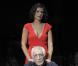 Gérard Darmon et Noémie Kocher lors de la pré-représentation de la pièce Je l'aimais, mise en scène par Patrice Leconte, le 19 janvier 2010
